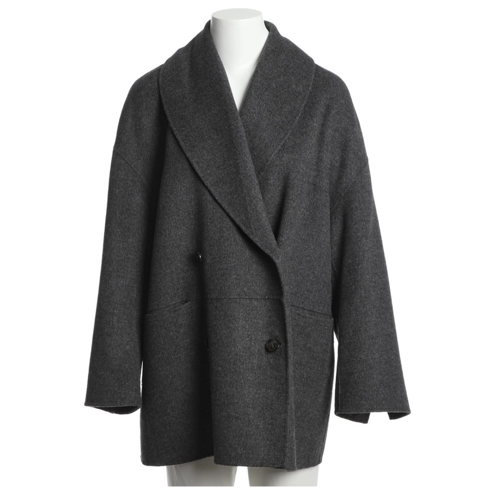 Toteme Double Breasted Wool Grey Jacket